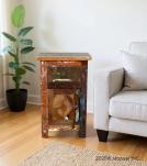 RECLAIMED WOOD END TABLE / BEDSIDE TABLE