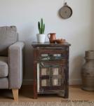 RECLAIMED WOOD 1 DRAWER END TABLE / NIGHTSTAND
