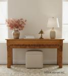 CARVED SOLID TEAK WOOD CONSOLE 