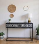 SOLID WOOD & IRON CONSOLE