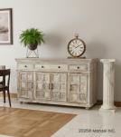 SOLID RECLAIMED TEAK WOOD SIDEBOARD CABINET CONSOLE W/ 4 DOORS & 4 DRAWERS