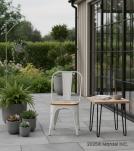 WOODEN IRON CHAIR 