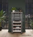 SOLID WOOD & IRON BAR CABINET