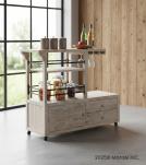 SOLID WOOD BAR TROLLY