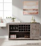 SOLID RECLAIMED TEAK WOOD WINE BAR CABINET