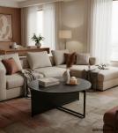 IRON & MARBLE COFFEE TABLE