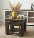 WOODEN NESTING TABLE SET OF 3
