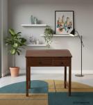 SOLID RECLAIMED TEAK 2 DRAWER WRITING TABLE DESK