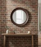 ROUND IRON MIRROR & FRAME