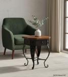 WOOD & IRON SIDE TABLE