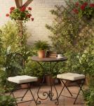 Solid Wood & Iron Round Table