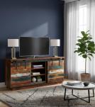 SOLID RECLAIMED TEAK WOOD SIDEBOARD W/ SLIDING DOORS