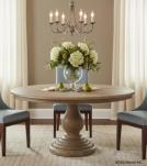 ROUND SOLID WOOD DINING TABLE