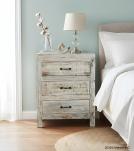 RECLAIMED WOOD 3 DRAWER END TABLE / BEDSIDE TABLE