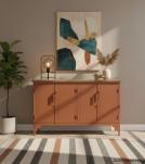 IRON  & SOLID WOOD SIDEBOARD