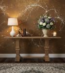 SOLID WOOD PEDESTAL CONSOLE / SOFA TABLE