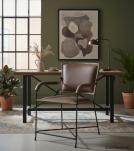 GENUINE LEATHER CHAIR W/ ARMS
