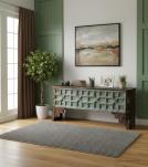 HAND CARVED SOLID RECLAIMED WOOD CONSOLE