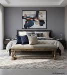 UPHOLSTERED WOOD BENCH