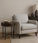 SOLID WOOD & IRON ROUND SIDE TABLE / OCCASIONAL TABLE