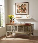 RECLAIMED WOOD & METAL MESH SIDEBOARD CONSOLE