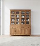 SOLID RECLAIMED TEAK WOOOD & GLASS HUTCH