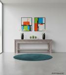 SOLID RECLAIMED TEAK HAND CARVED CONSOLE TABLE