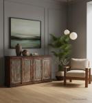 SOLID WOOD RECLAIMED TEAK SIDEBOARD SERVER CONSOLE