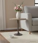 SOLID WOOD & IRON END TABLE