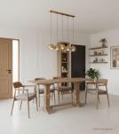 SOLID WOOD PEDESTAL CONSOLE / SOFA TABLE