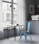 WOODEN IRON CHAIR 