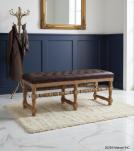 LEATHER UPHOLSTERED BENCH