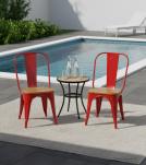 WOODEN IRON CHAIR 
