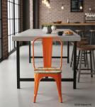 WOODEN IRON CHAIR 