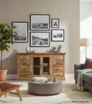 SOLID WOOD 8 DRAWERS 2 GLASS DOORS SIDEBOARD