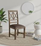 Wood  Leather Chair