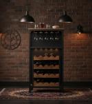 SOLID WOOD & IRON BAR CABINET