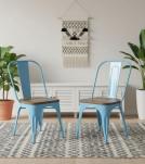 WOODEN IRON CHAIR 