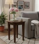 IRON & WOOD  END TABLE SIDE TABLE