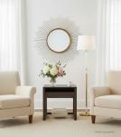 WOOD & IRON END TABLE