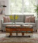 SOLID RECLAIMED TEAK WOOD STORAGE TRUNK / COFFEE TABLE