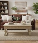 HAND CARVED SOLID WOOD COFFEE TABLE