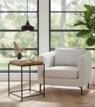 WOOD & IRON SIDE TABLE