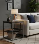 SOLID WOOD & IRON END TABLE