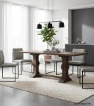 SOLID WOOD PEDESTAL CONSOLE / SOFA TABLE