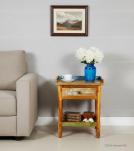 SOLID RECLAIMED TEAK WOOD END TABLE / NIGHTSTAND