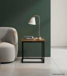 SOLID WOOD & IRON END TABLE