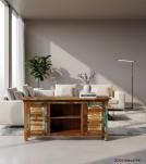 SOLID RECLAIMED TEAK WOOD 2 DOOR CONSOLE SIDEBOARD
