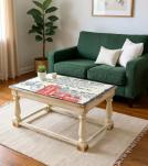 SOLID WOOD PAINTED COFFEE TABLE