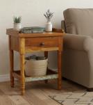 SOLID RECLAIMED TEAK WOOD END TABLE / NIGHTSTAND
